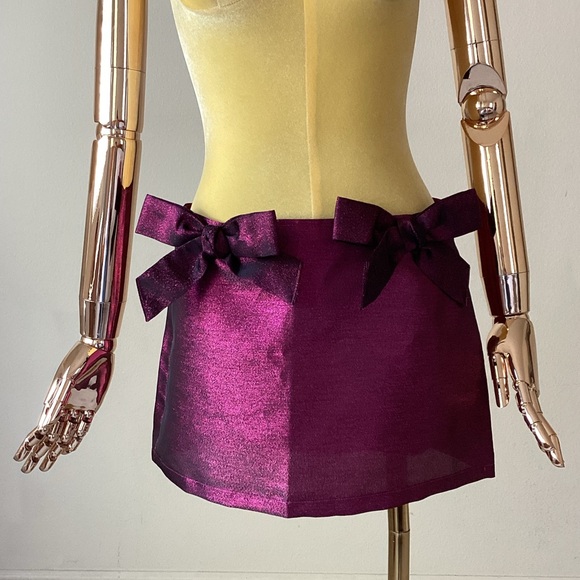 Urban Outfitters Dresses & Skirts - Urban Outfittes Purple Bow Embellishments Mini Skirt NWT SZ S